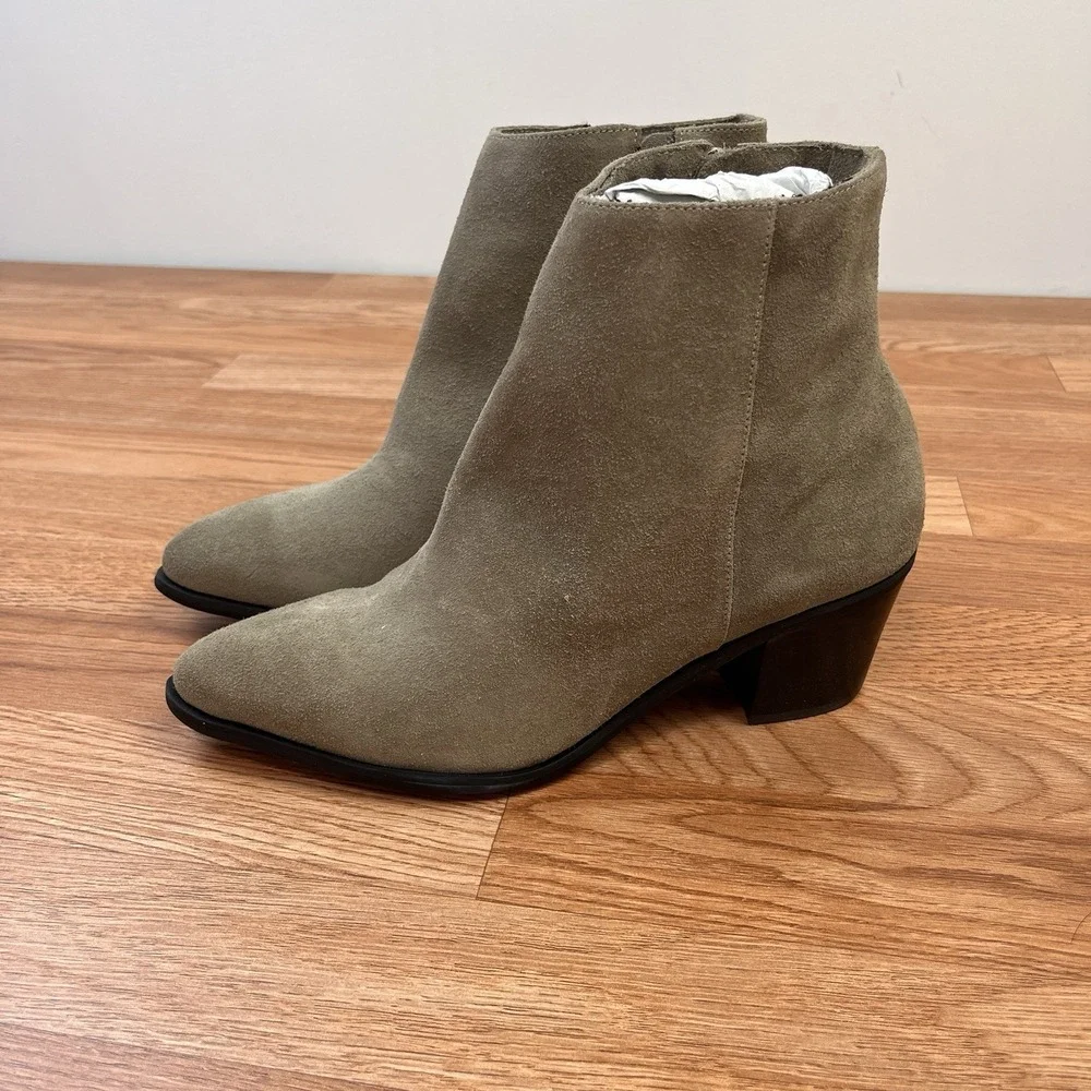 ABLE Dorset Boots Suede Leather in Mushroom Womne's Size 9.5 Waterproof‎ NEW